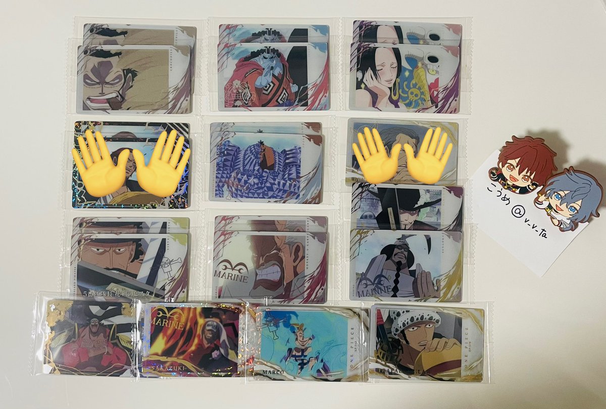 v_v_ta1's tweet photo. 【交換】ワンピース ONE PIECE イタジャガ

譲 ❁ クロコダイル2￤ジンベエ2￤マルコ1￤ジョズ2￤サカズキ1￤ガープ2￤センゴク1￤ハンコック2￤ミホーク1￤ティーチ1￤ビスタ2￤ロー1

求 ❁ ルフィ&amp;エース♡￤ASL（幼少期）￤イワンコフ

→ https://t.co/utw6GJMrIE