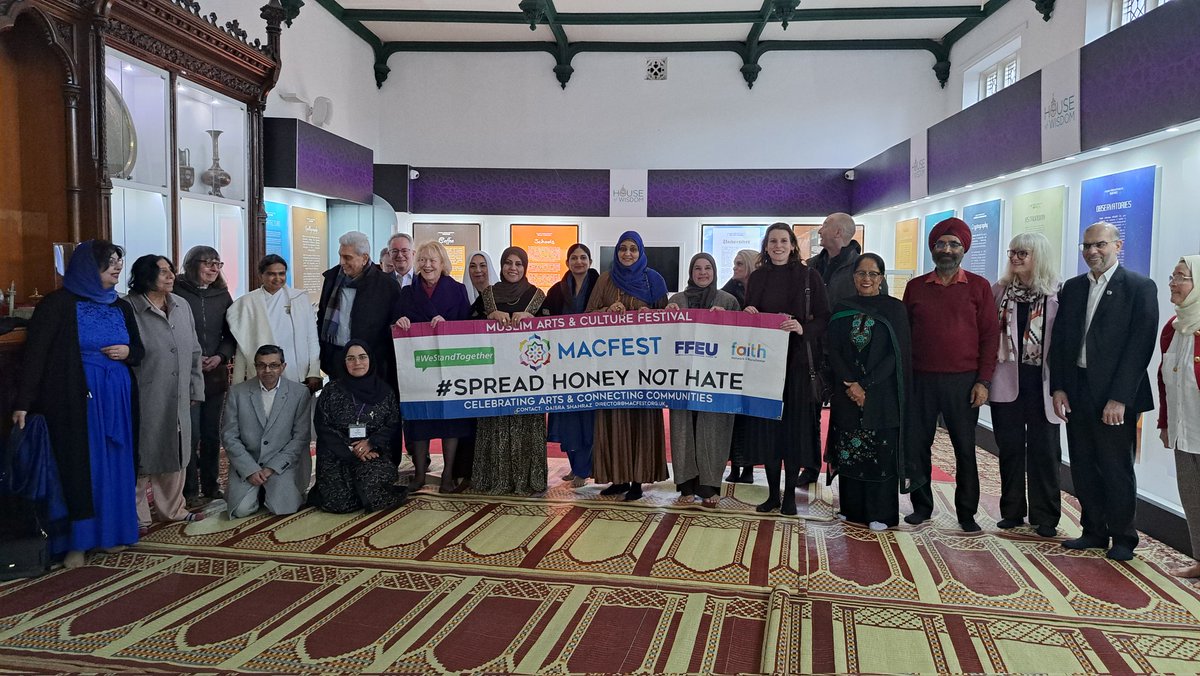 #macfest2024 #Ramadan  @MACFESTUK welcomed friends and partners of all faiths and backgrounds to its annual #Iftar gathering 'Ramadan together ❤️ #spreadhoneynothate ' at the @thebmhc @QaisraShahraz @QaisraShahraz @mwartfoundation @PatsyKaneEHT @RabnawazA