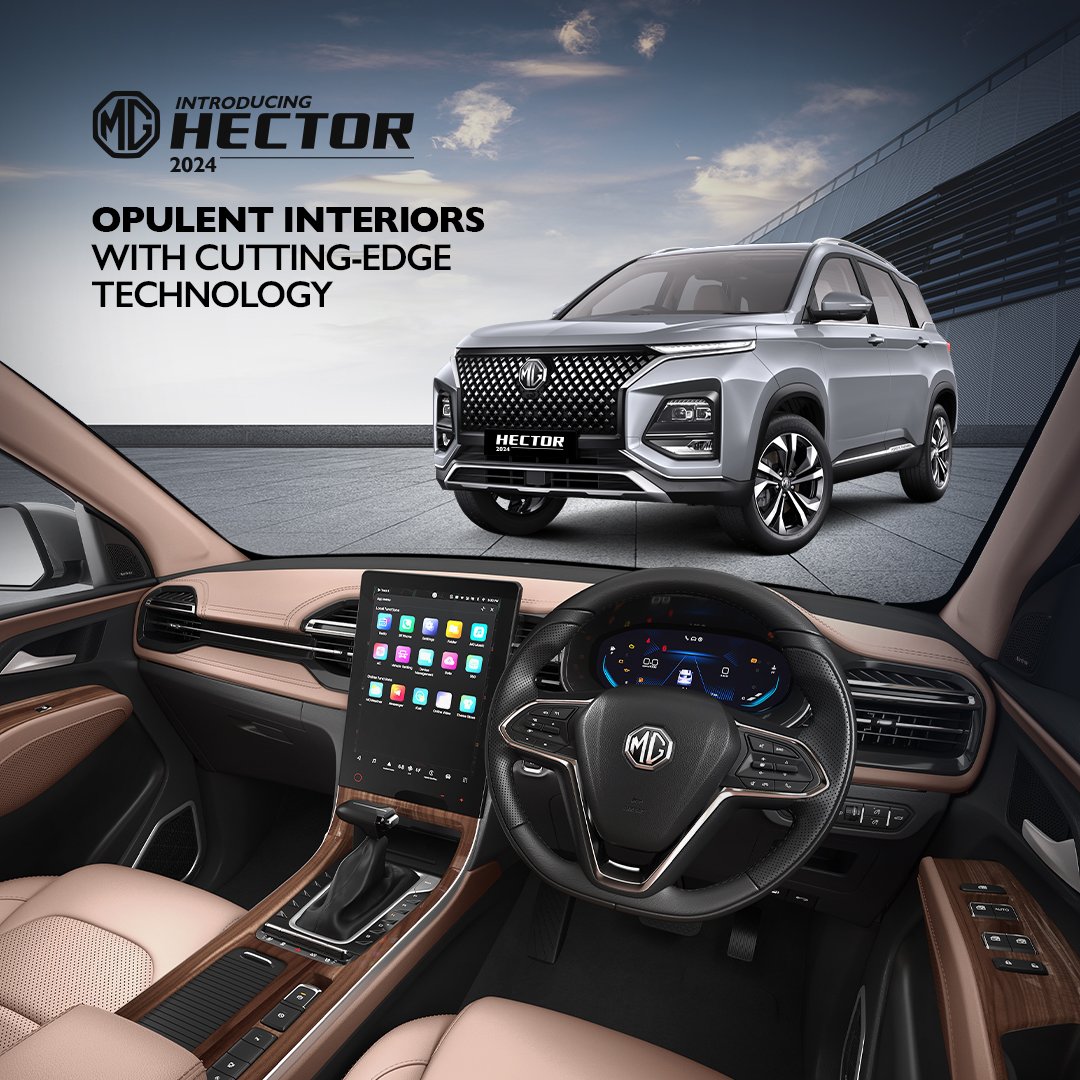 Indulge in luxurious interiors at an unbeatable value with the MG Hector 2024. Immerse yourself in elegance, offering a realm of opulence and comfort.

Starting at just ₹13.99* Lakh. Book your test drive today.

*T&C Apply.

#OhTeri #UnbeatablePrices #MGHector2024 #MGHector