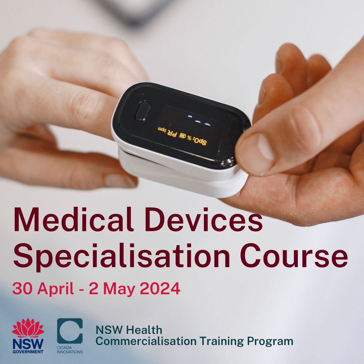 Join our FREE Medical Devices specialisation course, part of the @NSWHealth Commercialisation Training Program before applications close TOMORROW⏳! Delivered in partnership with @Mark_C_Flynn . rb.gy/pl0o0h