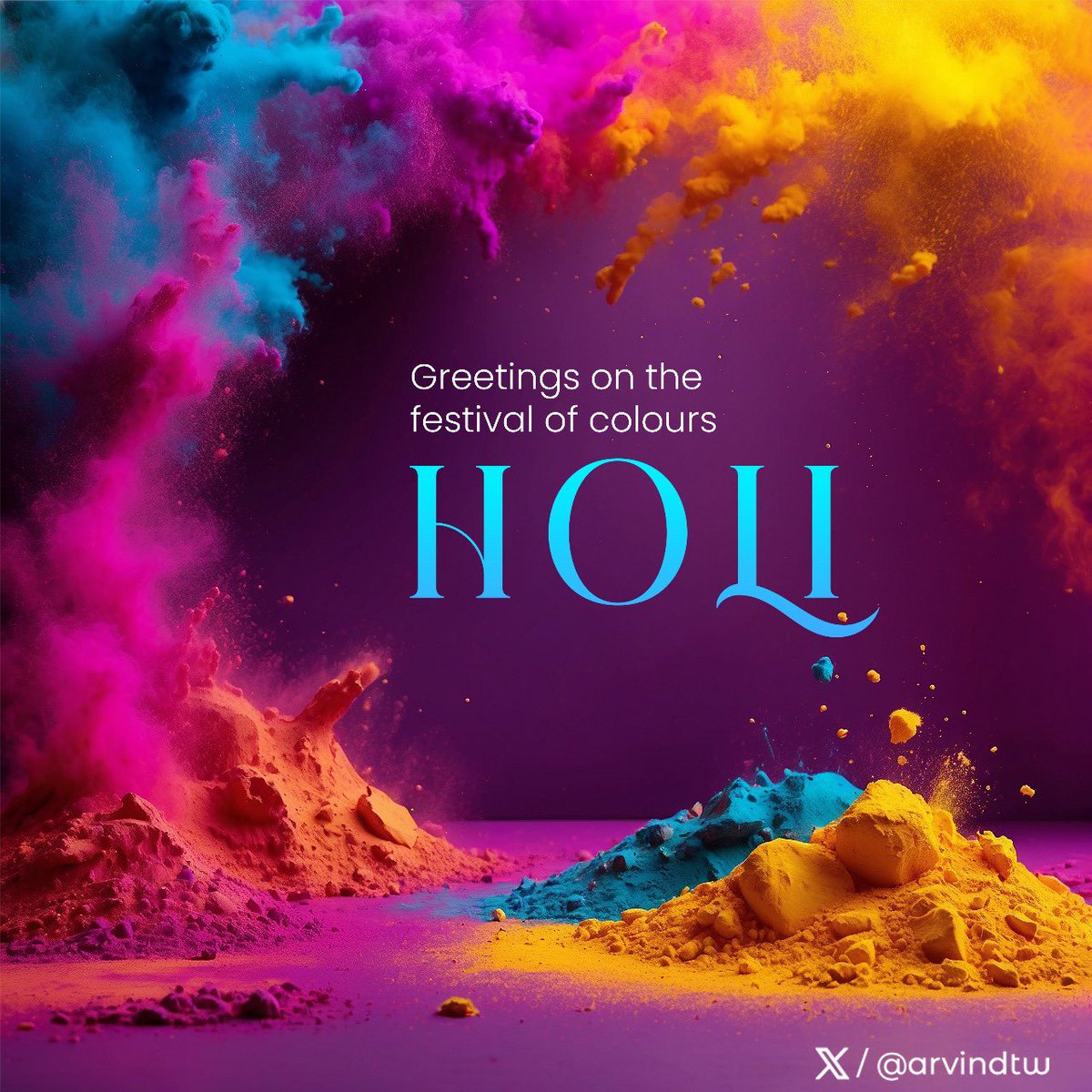 होली के पावन पर्व की सभी को ढेरों शुभकामनाएं। #HappyHoli #Holi2024