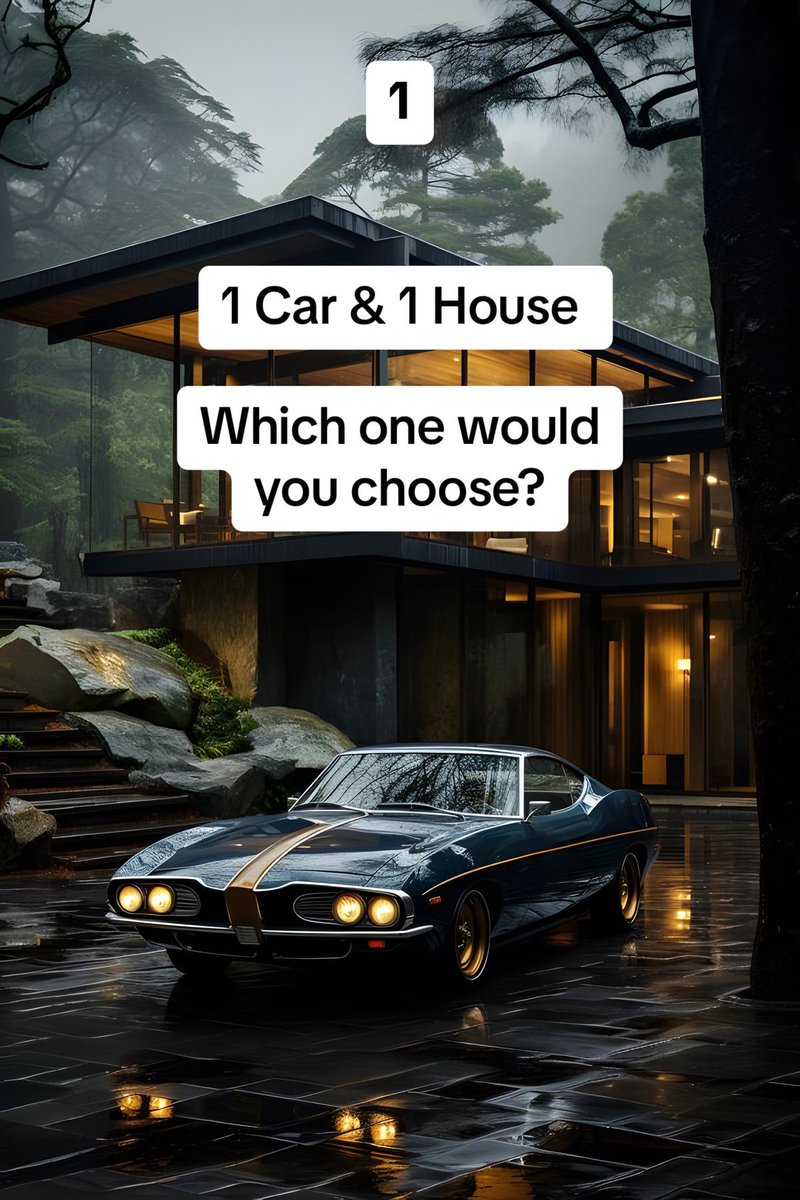 One car and 1 house which one would you choose?? Open Thread 🔥