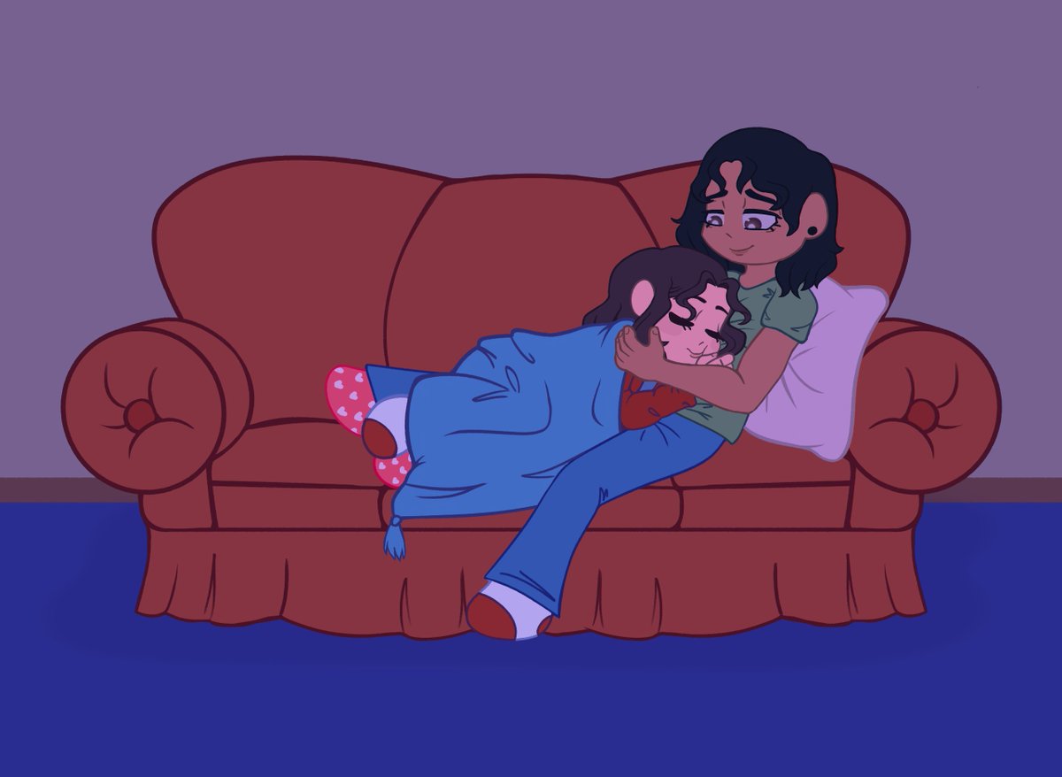 KevinDrawss's tweet photo. A flat color commission for slightlycomicobsessed on tumblr of their two ocs!  [1/2]
#commissionsopen #Commission #doingcommissions #Procreate #digitalart #smallartist https://t.co/QVQsnpJ7VC