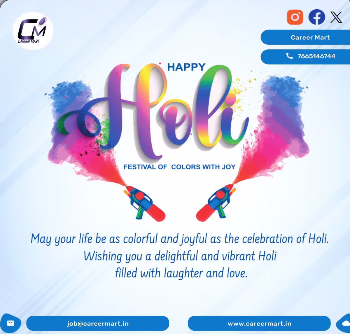 🥳 Wishing you a colorful and joyful Holi! 🎨

#holi #happyholi #holifestival #india #festival #holihai #festivalofcolours
