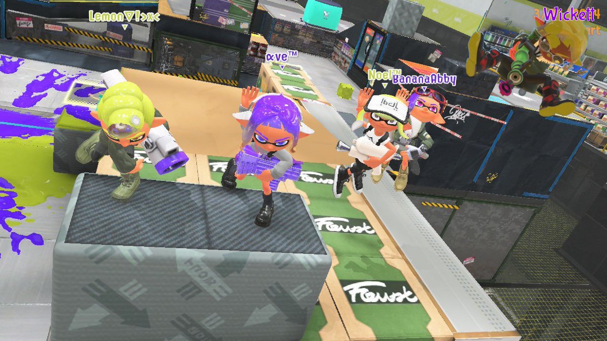 we went against coastal squid surf today and came out 4-0 :3c