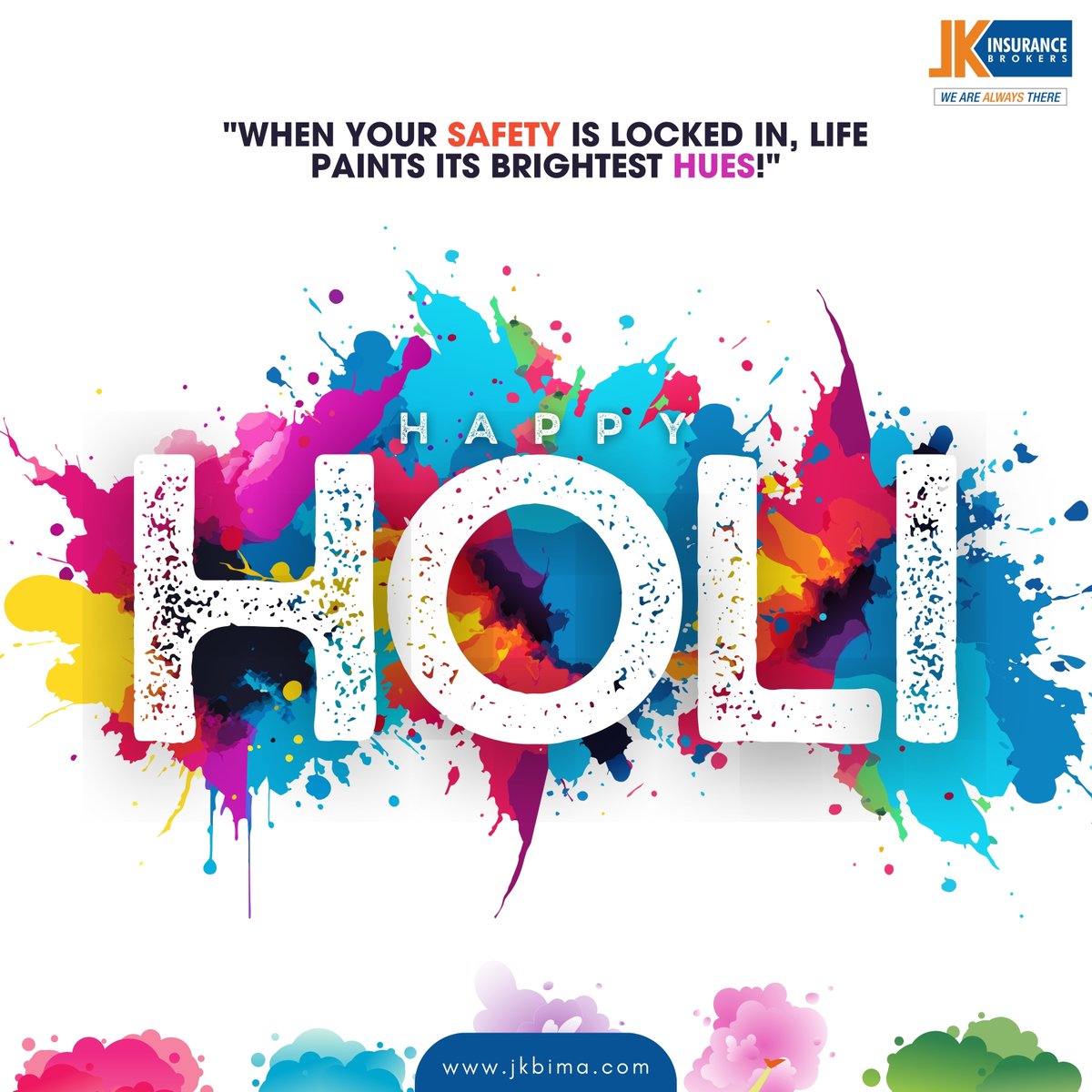 'Life's palette truly shines when you have the security of insurance.' Happy Holi.

#JKInsuranceBrokers #CorporateInsurance #InsuranceBroker #Insurance #Holi2024