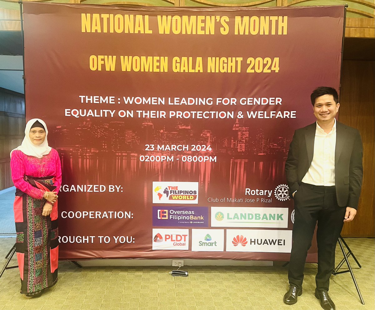 In support of the women in the OFW sector, Ako Bakwit attended the 2024 OFW Women Gala Night at the Landbank Plaza in Manila.

#WomensMonth2024 #WomensMonth #OFW #ofwwomengalanight2024