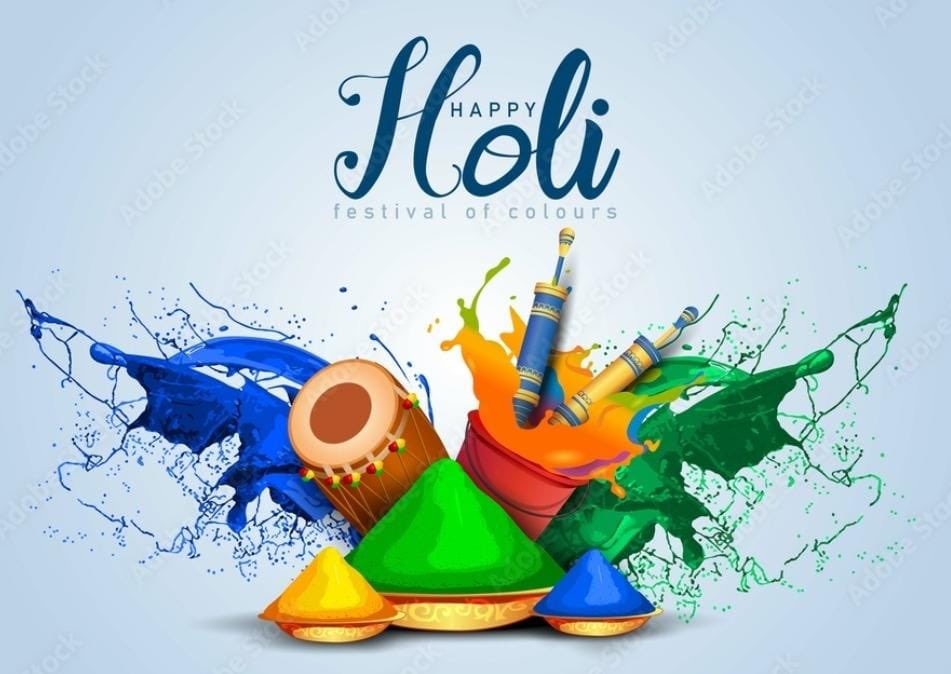 Happy Holi! May your day be filled with colors, laughter, and joy