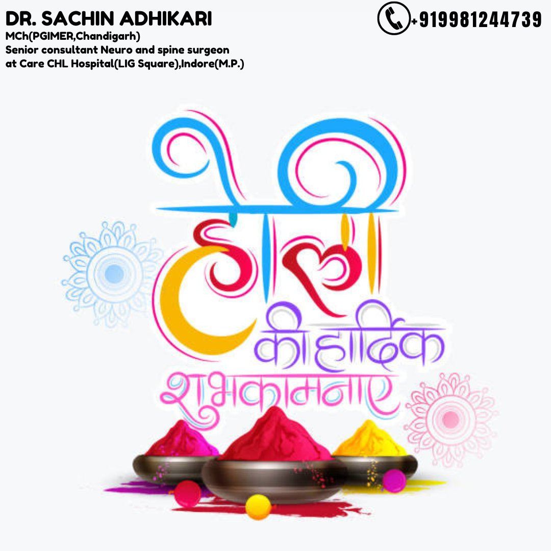 Enjoy this festival of colors, Happy holi 🎉🎨

Consult with me at Care CHL Hospital, Indore Dr. Sachin
Adhikari Schedule an Appointment by calling
+91-9981244739

[holi, happyholi, festival, DrSachinAdhikari, carechlhospitalindore, carehospitals]
