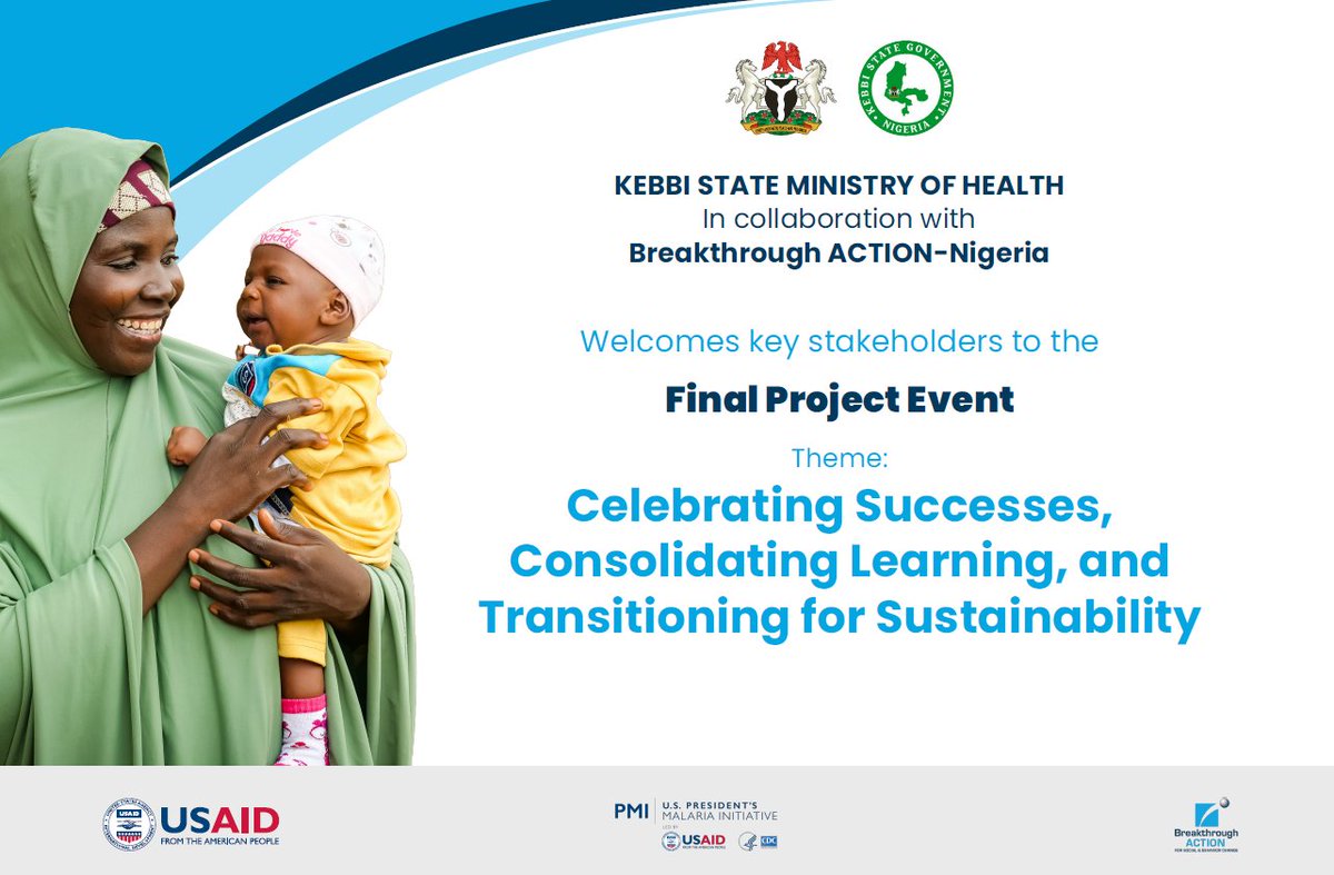 After seven years of implementing our social and behavior change approach geared at improving maternal, newborn, and child health and nutrition in Kebbi State, the @USAID-funded @BANigeria project is proud to transition out of the state, confident that... #BreakthroughACTION