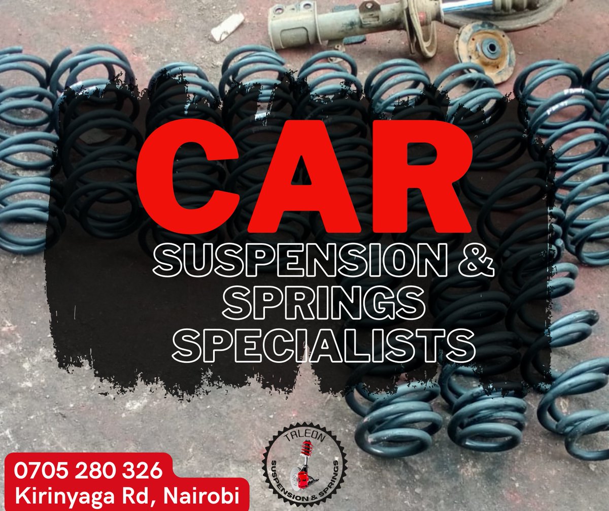 taleonsprings's tweet image. We Handle A Wide Range Of Makes &amp;amp; Models...
➡ Nissan
➡ Mazda
➡ Subaru
➡ Toyota
➡ Honda
➡ Mitsubishi
➡ Mercedes
➡ Volkswagen
➡ Suzuki

For Enquiries;
📞 0705 280 326
📌 Kirinyaga road, Nairobi

#monday #newweek #CoilSprings #SpaceYaMagari #suspensionandsprings #easter2024