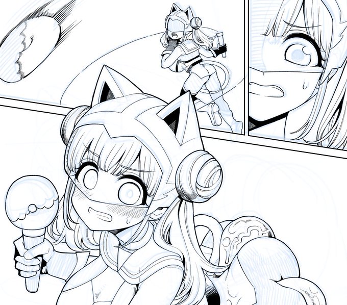 変身ヒロインちょこ先輩の武器はこんな感じでリーチが長い
近接戦闘でも打撃武器として使えるが打撃に耐性があるような相手にはやや威力不足である 