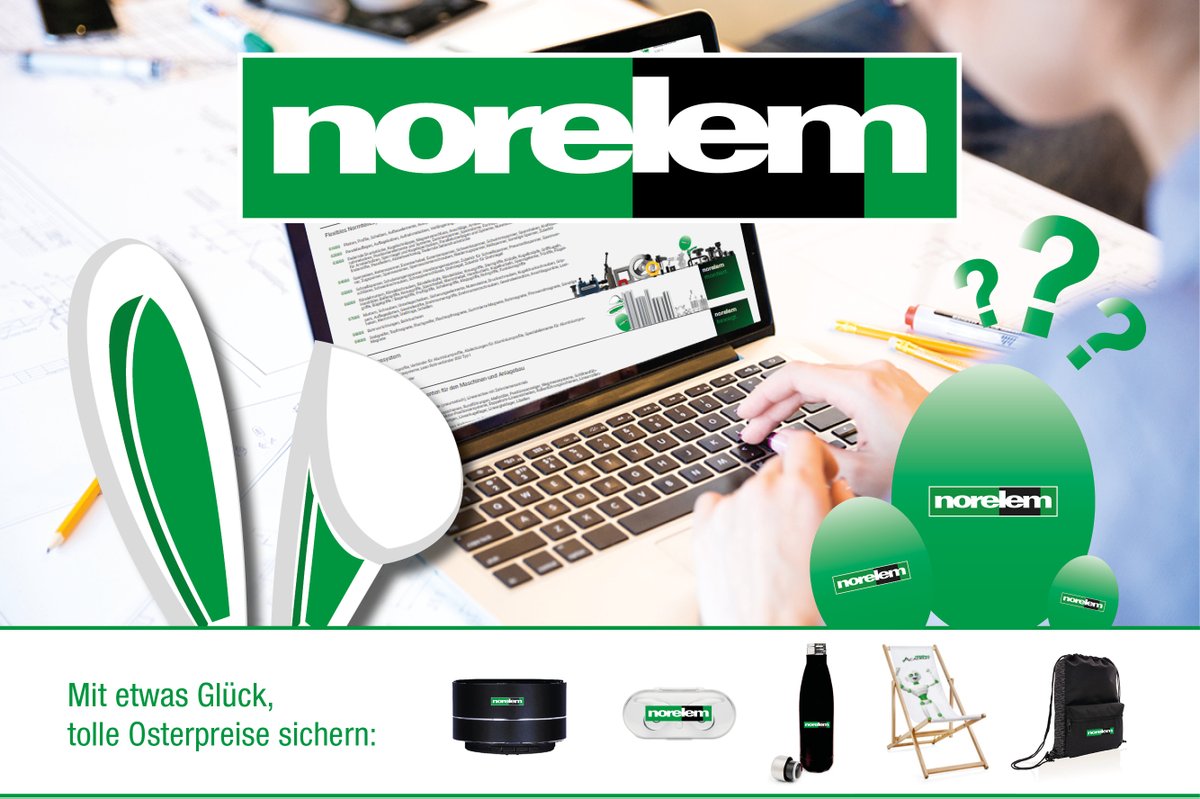 Pünktlich zum Start in die #Osterwoche könnt ihr euch mit etwas #Glück im norelem Ostergewinnspiel tolle #Osterpreise 🎁 sichern:

👉 …stergewinnspiel2024.contentapp.online

#norelem #norelemACADEMY #Ostern #Gewinnspiel #Maschinenbau