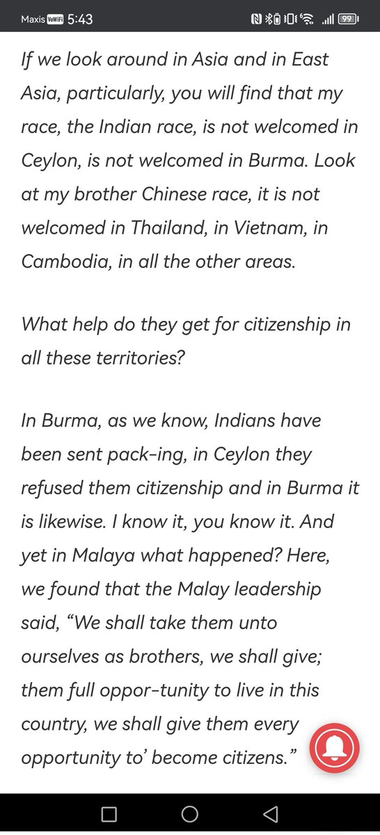 And i wish our malay forefathers did not signed that stupid kontrak sosial shit. Sad to see tun sambanthan merayu melutut bagai untuk y'all dulu but in the end, he knows too well his damn people.