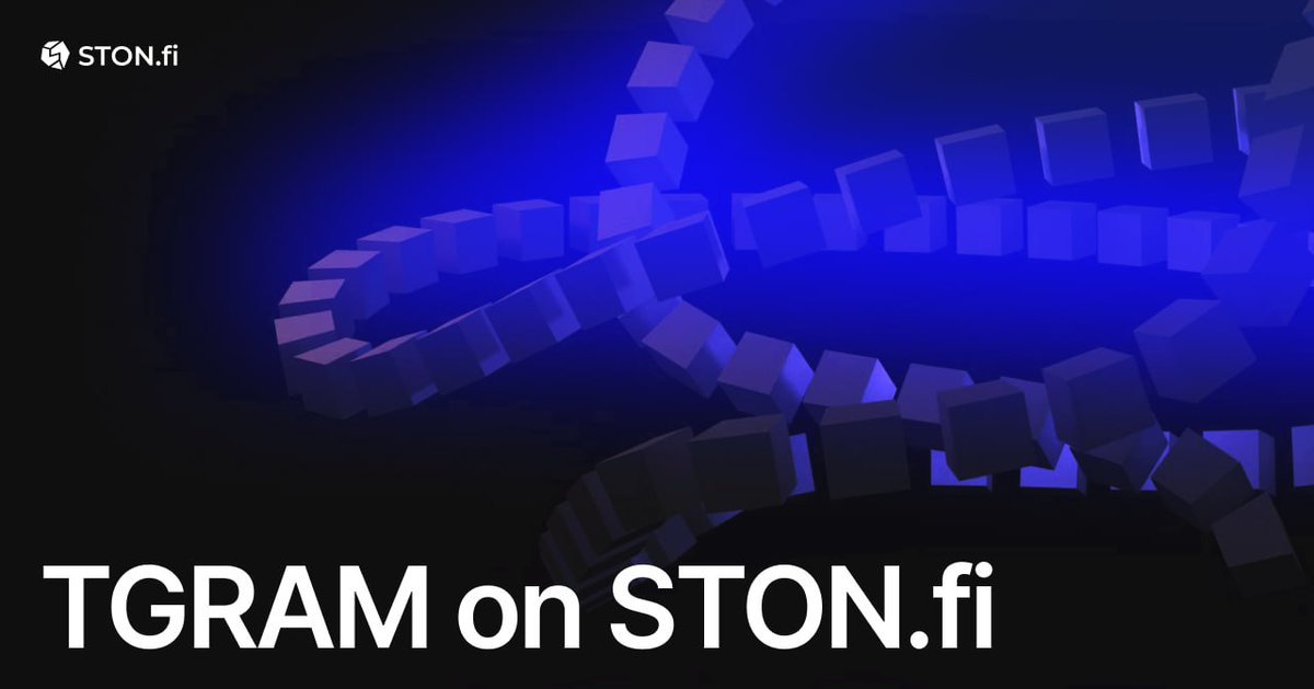 Ceandy10's tweet photo. Hello! I bring you an exciting news from @ston_fi.
It has officially launched $TGRAM token by @TG20_official.
TG20 is a multi-chain Web3 platform for trading and asset management. $TGRAM will serve as the primary token accross #GramWallet. https://t.co/ahTzmc4OEg