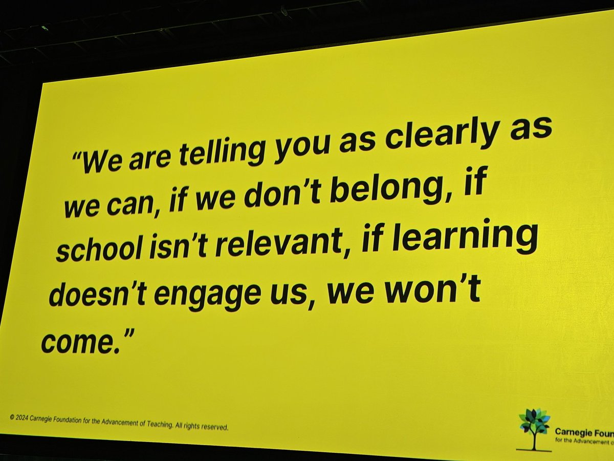 Are we listening? #carnegiesummit24 #futureoflearning