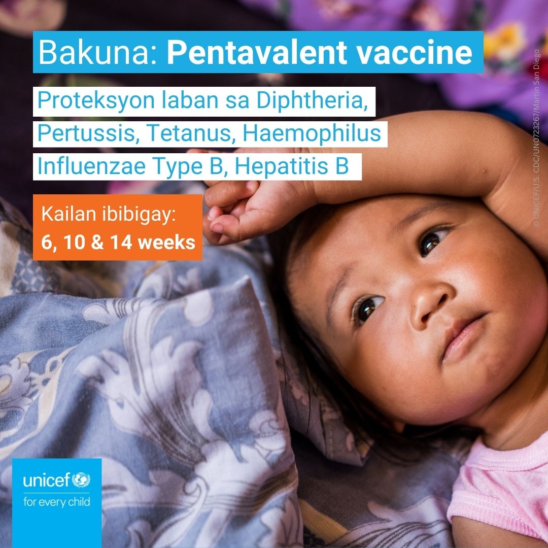 Natatakot ka bang magkaroon ng measles o pertussis si baby? Bakuna ang pinakamabisang proteksyon laban sa mga nakamamatay na sakit. Siguraduhing kumpleto ang kanyang bakuna ayon sa schedule. 💉