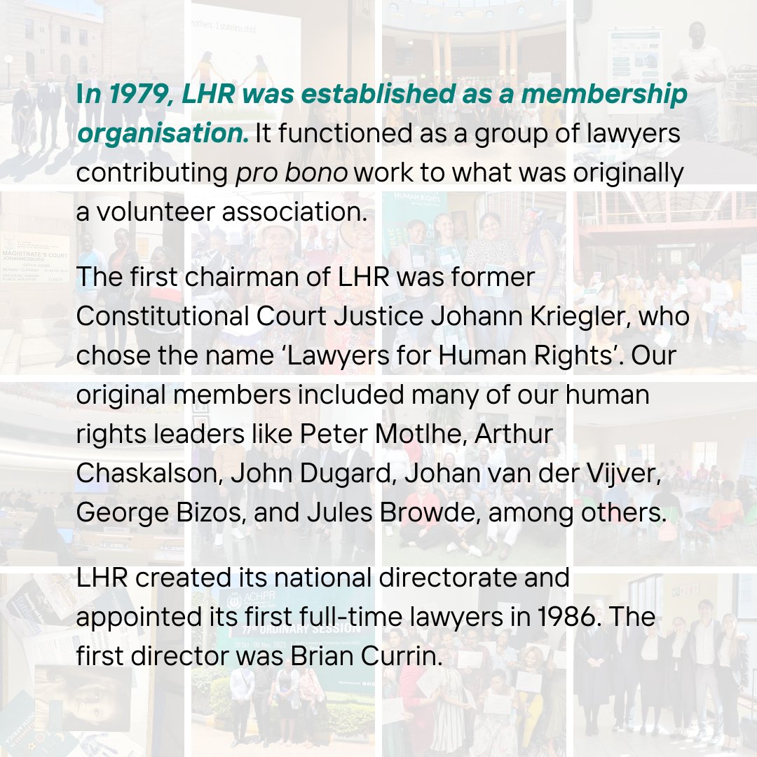 🎉 WE ARE 45 THIS YEAR! 🎉 LHR wouldn't be what it is today without its clients, alumni, and friends. As part of our 45th birthday celebrations, we are collecting your stories and memories of LHR over the years. Got one? Tell us about it in this form✏️ forms.gle/iqJSzywHEpfoQB…