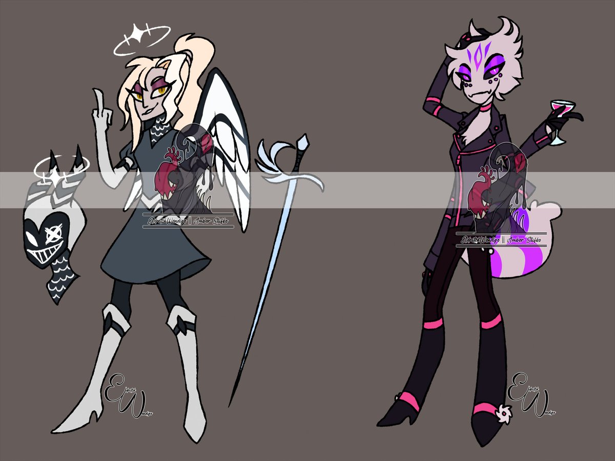 EldritchDeerBam's tweet photo. Xposted on FA

COMMENT TO CLAIM!

Exterminator: 55cad
Spider Sinner Demon: 55cad

Addons:
-Tier2 ref + 45cad
(you get a nude version, an additional outfit, eye close/maw view/or expression headshot, and partial backview)
-headshot + 20cad
-pixel icon headshot + 25cad
#hazbinhotel https://t.co/ezcOWDbGq8