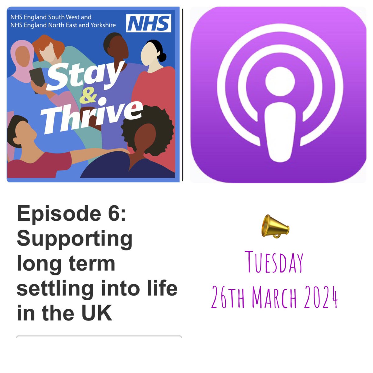 Ep 6 🎧🎙️ of the #Stay and Thrive series will be out tomorrow! @VBagshaw @EdCoxNHS @akdufley @MayflorBernal @Mymy_DelRos @ravmeelu @IamMarkD @FionaHolbrough @KatyMcDonald01