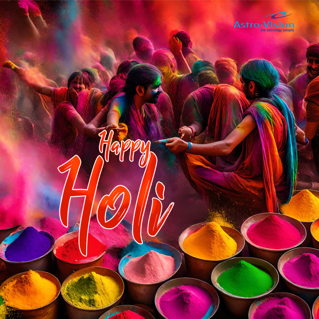 Astro_Vision's tweet image. Colors of joy, laughter, and togetherness! Wishing everyone a vibrant and Happy Holi! 🎨✨

#AstroVision #TheAstrologyPeople #Holi #Festival #IndianFestival #HappyHoli