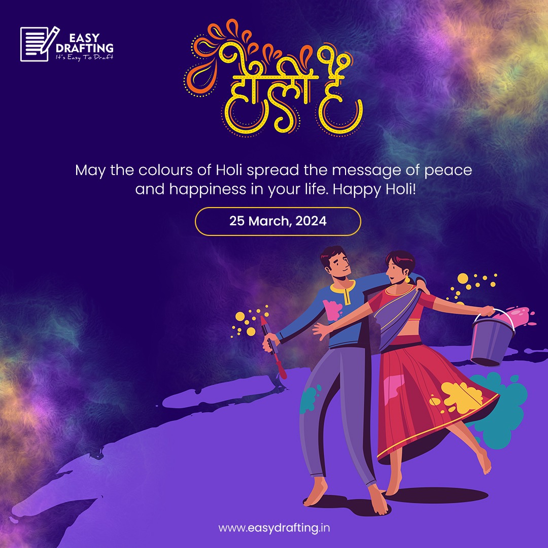 EasyDrafting's tweet photo. wishes you Holi filled with happiness and good health. May the splash of Holi colors brighten up your life. 🩷🧡💛💚

#HappyHoli #FestivalofColors #IndianFestival #Festival #Easydrafting https://t.co/LMMUbGUfG4