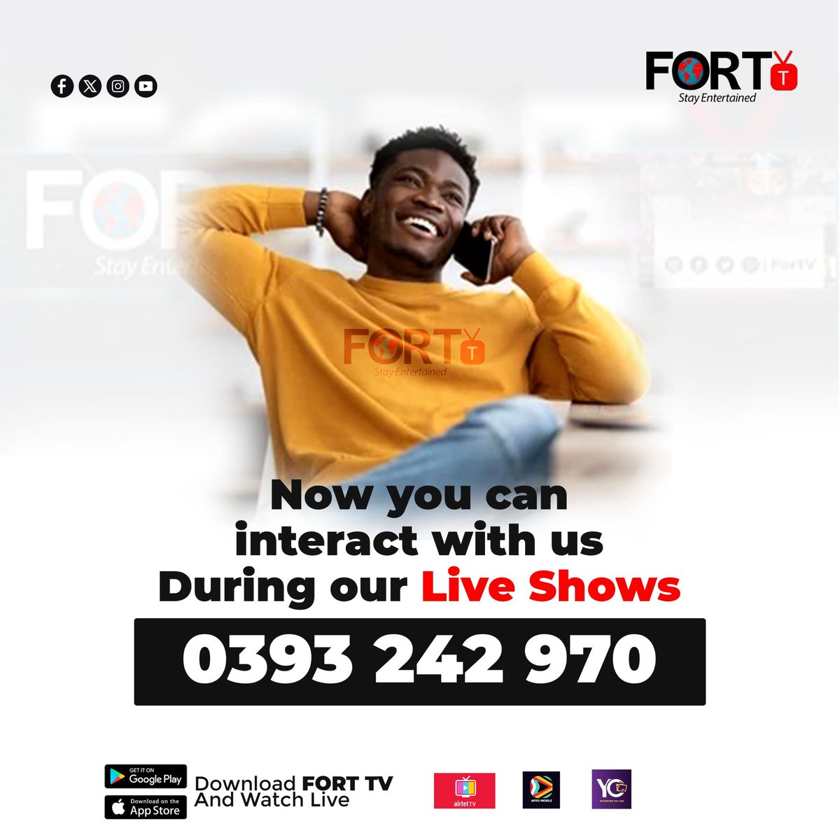 Fort tv studio line dropped🤝🤝