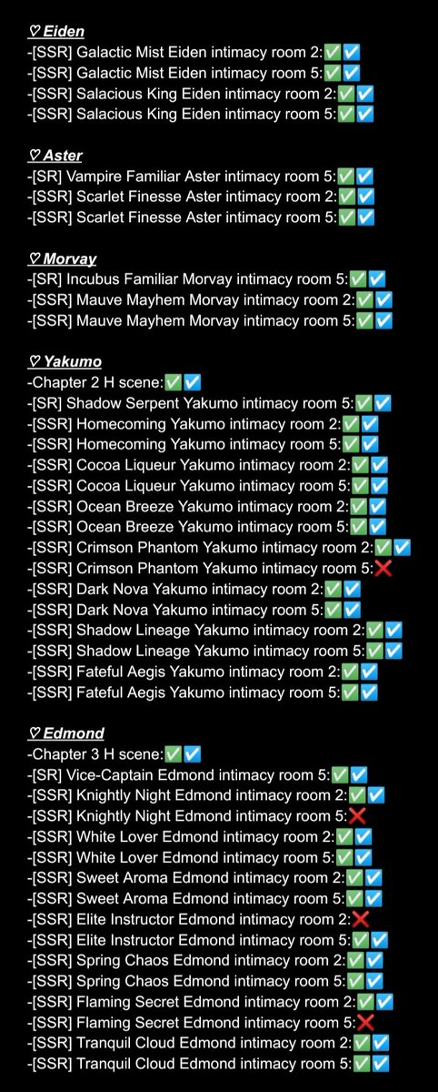 TradesNu's tweet photo. [ NU: Carnival Trades ]

here's the updated checklist of all the scenes, DM me to trade ^^

for further infos please read everything in the first image below !! https://t.co/i08Ss6oygd