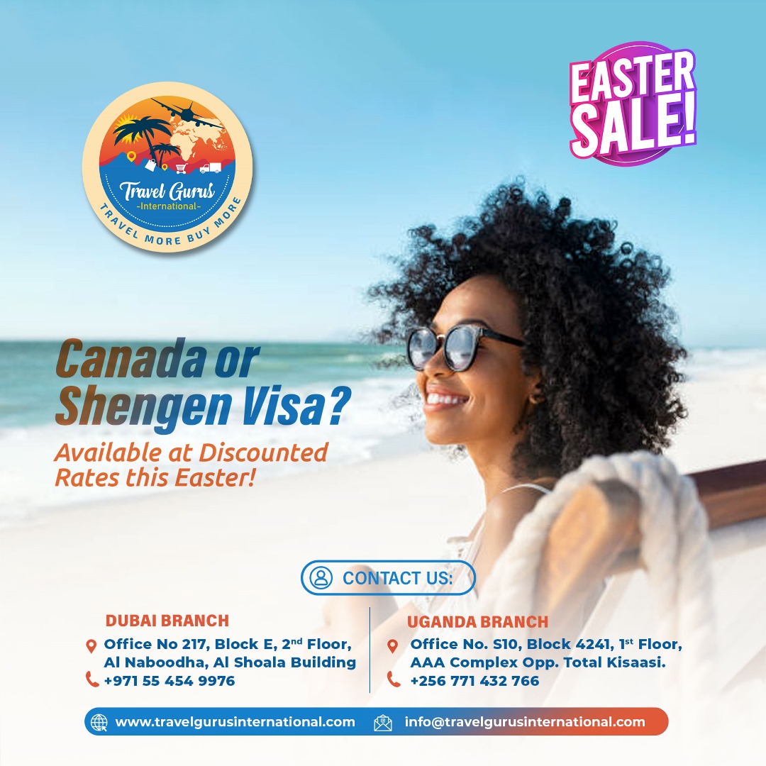 travelgurusintl's tweet photo. Travel to Canada and Europe with visas from Travel Gurus. Contact us or visit our office in Uganda or Dubai 📌. #canadavisa #euvisa https://t.co/VkNc5dv4k1