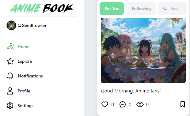 luffyinutoken's tweet photo. Good Morning, 

Say it back on AnimeBook: https://t.co/PcOG01c9LT
#LuffyToken #AnimeBook https://t.co/xEg2qyswWU