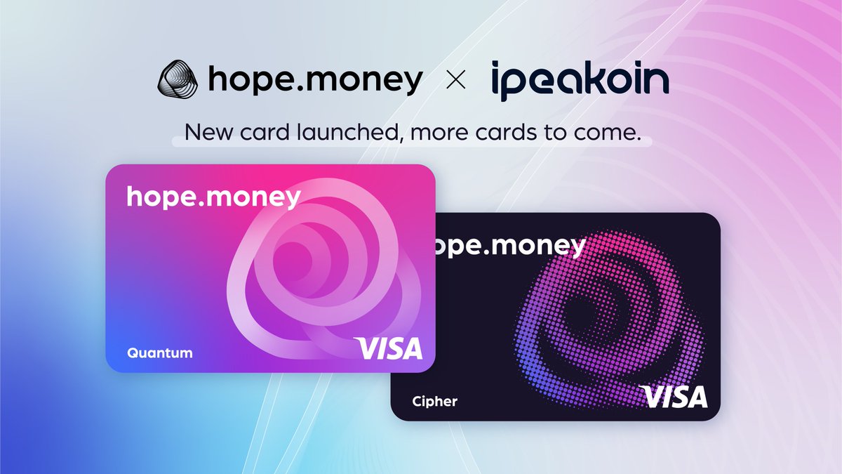 Our newly launched crypto credit card with @iPeakoin is tailored for a wide  range of payment scenarios, including subscriptions to #ChatGPT, Twitter,  Discord, Telegram, and for everyday purchases! Spend your digital assets