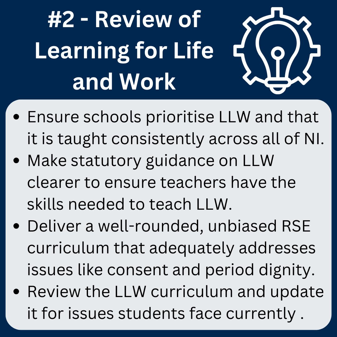 LLW has been a priority for SSUNI following the publication of our ‘Let Us Learn’ report. From RSE to careers education, LLW is vital to the future of young people and needs to be dleievred consistently in schools! #LetUsLearn