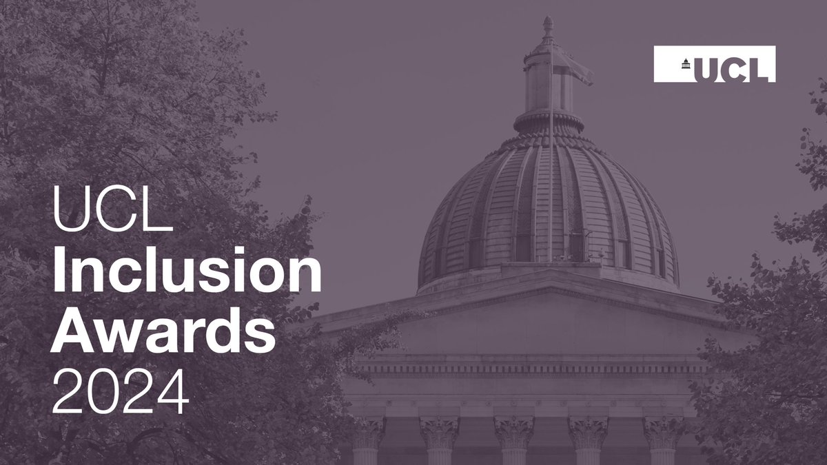 Nominations are now open for UCL's Inclusion Awards 2024! Find out more about this year's award categories and nominations process: ucl.ac.uk/equality-diver… #recognition #celebration #citizenship #uclinclusionawards2024