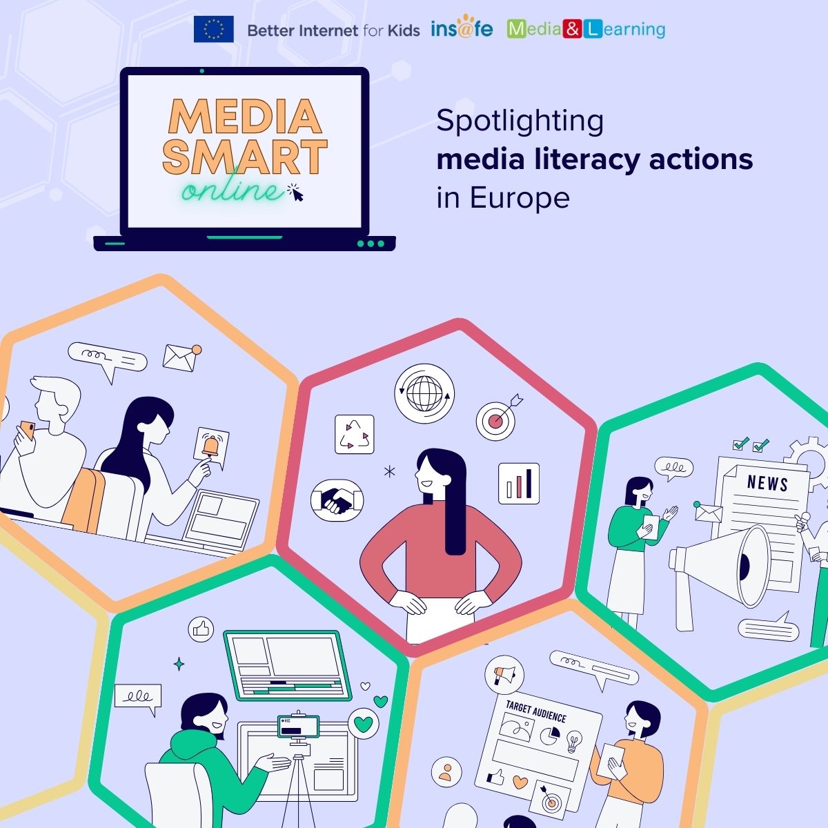 What is #MediaSmartOnline about? 📚🌐✅

@Insafenetwork wants to spotlight all existing #MediaLiteracy actions across the 🇪🇺, piloting in three countries first: Czech Republic 🇨🇿, Ireland 🇮🇪 and Poland 🇵🇱

Learn more at bit.ly/3UYQoc1