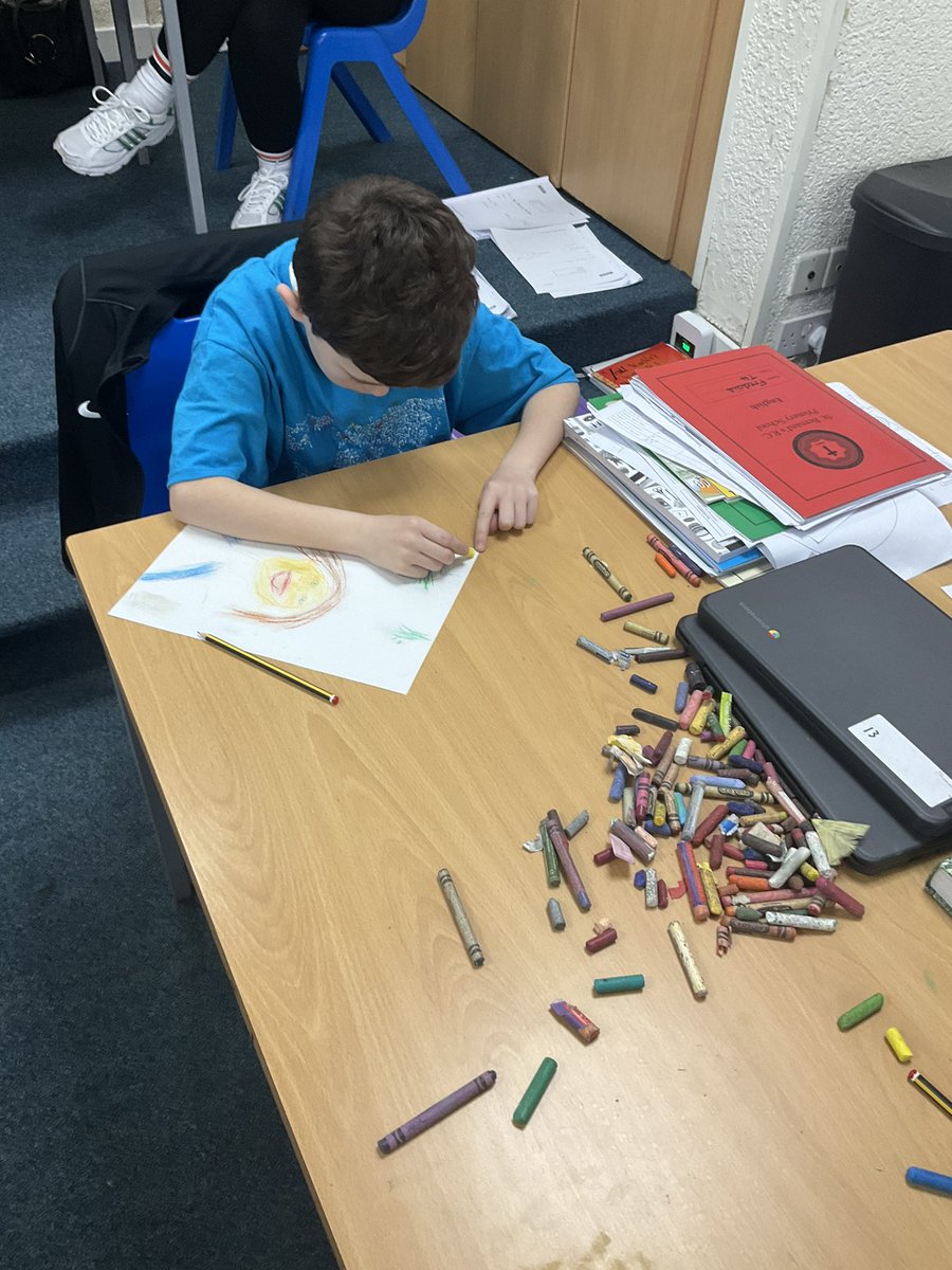 StBernardsep's tweet photo. Palm Sunday artwork in Team 4 #stbRE #stbArt https://t.co/7T5uzzJ0AU