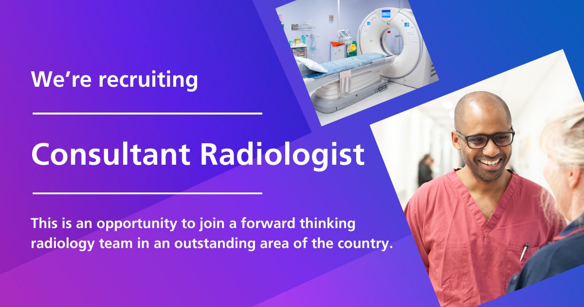 We're recruiting a Consultant Radiologist @gloshospitals 
🚀 Join our established team of radiologists, offering a wide range of specialist and general reporting and intervention. Read more and apply now > bit.ly/3vxsnyg
#ABetterCareerStartsHere #RadiologistJobs