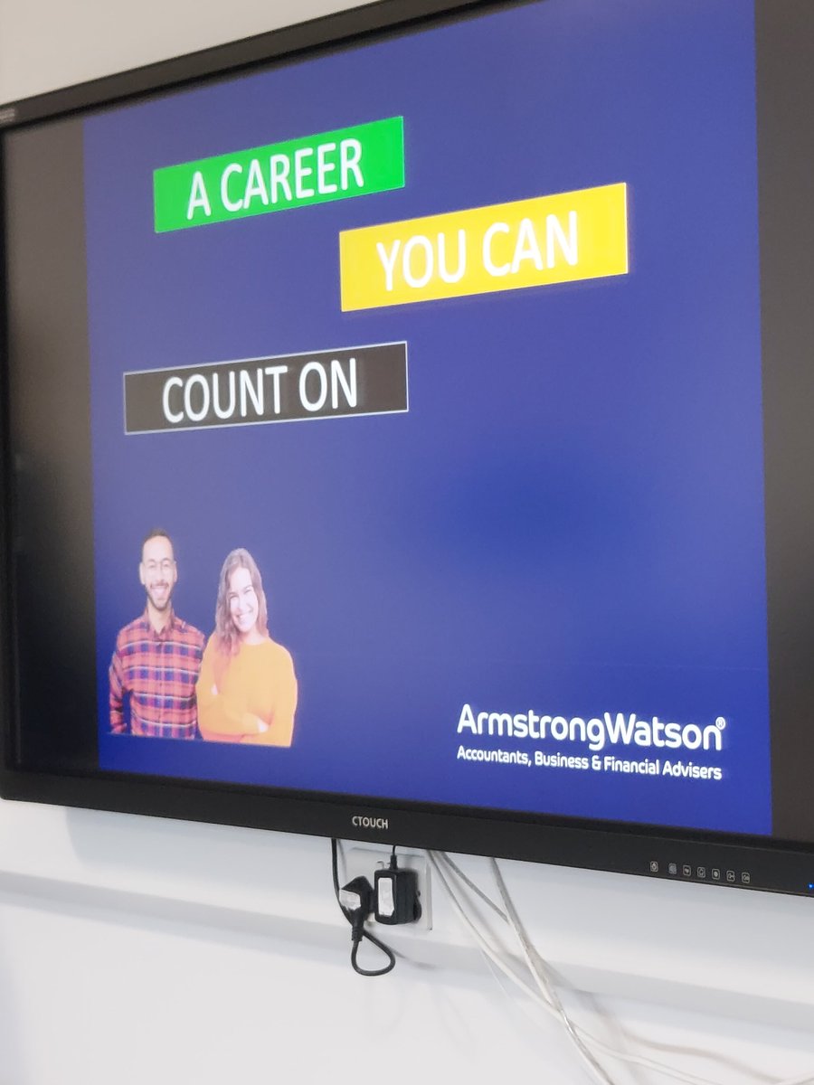 It was great to welcome Ellie and Hannah from @ArmstrongWatson to speak to interested sixth form students on the apprenticeships they offer to those looking to develop a rewarding career in finance/accounting