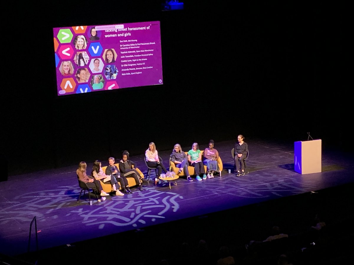 Vitally important conversations happening at the GM Moving Conference about how we can tackle the street harassment of women and girls. Find out more about all of the work and collaboration that went into #RightToTheStreets: gmmoving.co.uk/commitments/in… #GMMoving