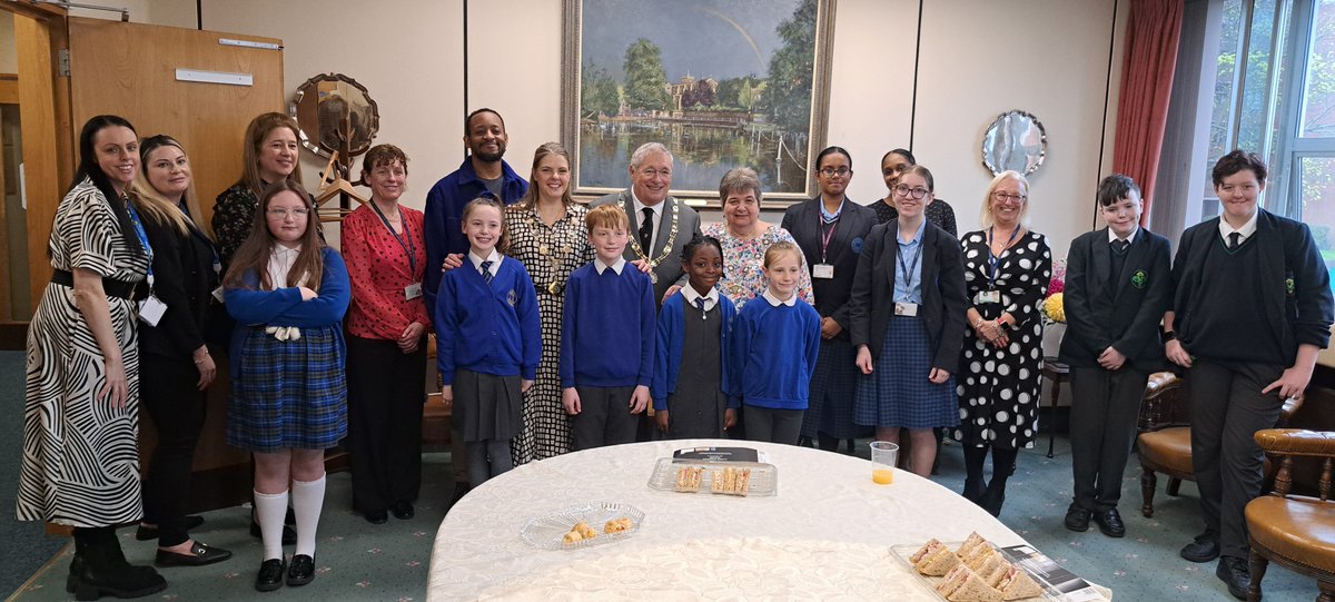 Myself, the Mayoress and Madam Deputy Mayor were delighted to host a reception in the Parlour for Sutton's Young Carers from five local schools, to recognise the contributions they make to their families, communities and society
