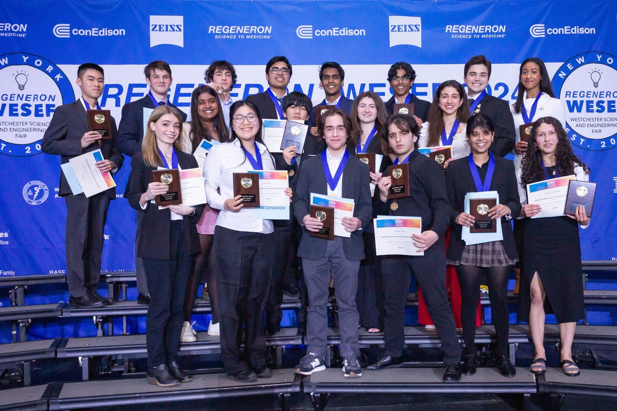 Congratulations to all the #RegeneronWESEF winners who will represent our region at the #RegeneronISEF in Los Angeles! This is the SuperBowl of Science Fairs with students from more than 80 countries - we wish you the best of luck moving forward! #Opride
