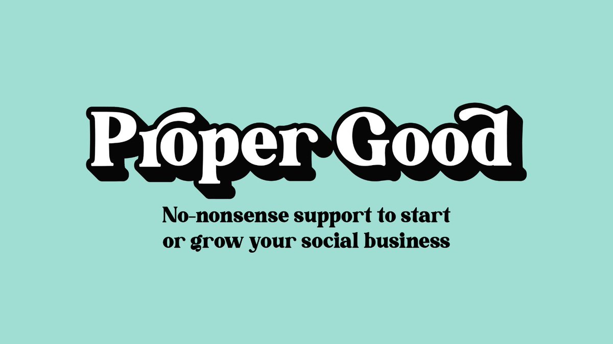 The Proper Good Programme offers free-to-access business support, networking and training led by entrepreneurs who know how to run proper businesses that do good in their communities💜 Start your Proper Good journey here➡️ bit.ly/3TNCf0j