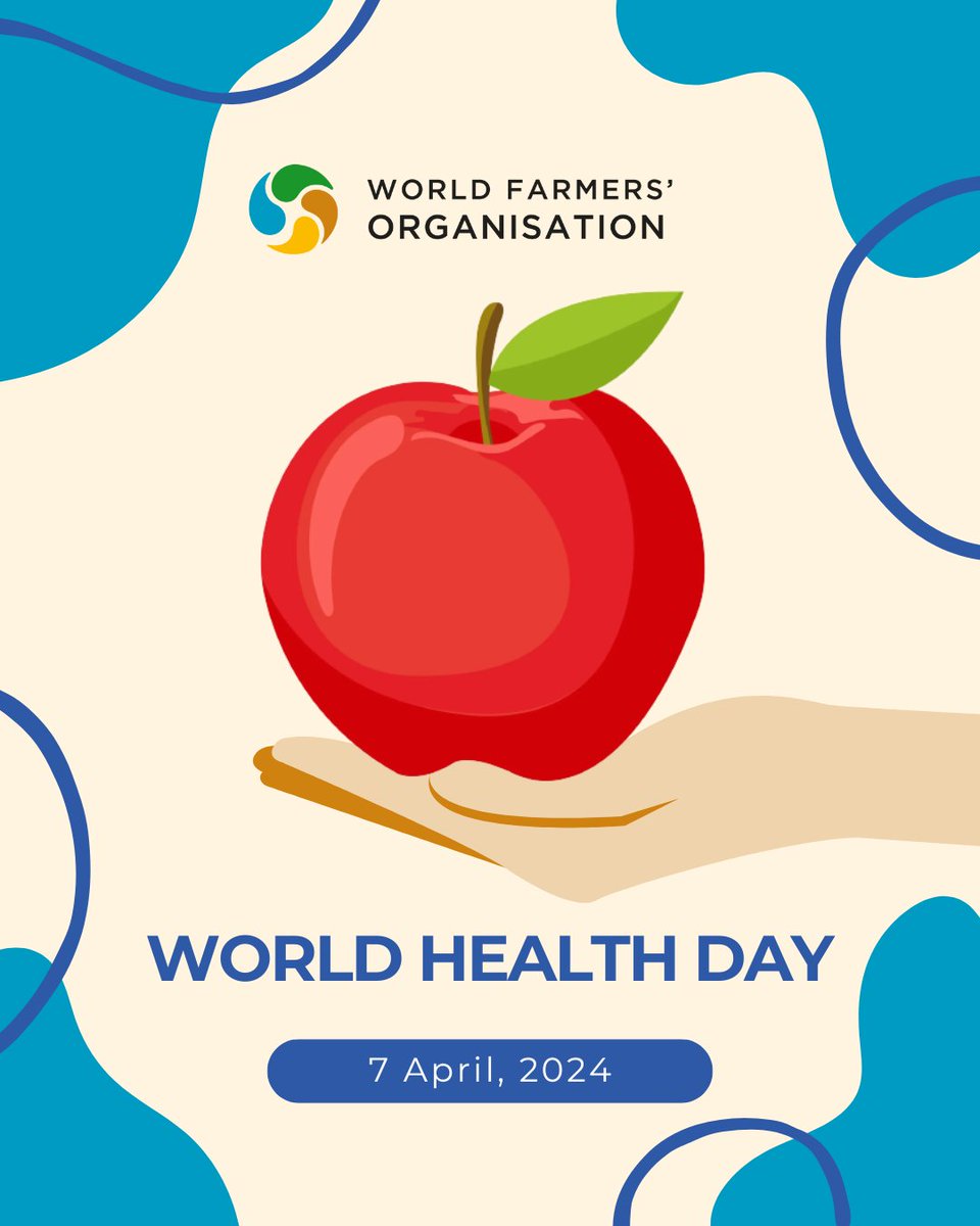 #WorldHeathDay🍎 Let's celebrate the🌎#Farmers who work tirelessly to produce #GoodFood4All. By giving a voice to the👨‍🌾👩‍🌾and ensuring their engagement in the decision-making processes, we are championing everyone's right to have access to good nutrition & a healthier future!