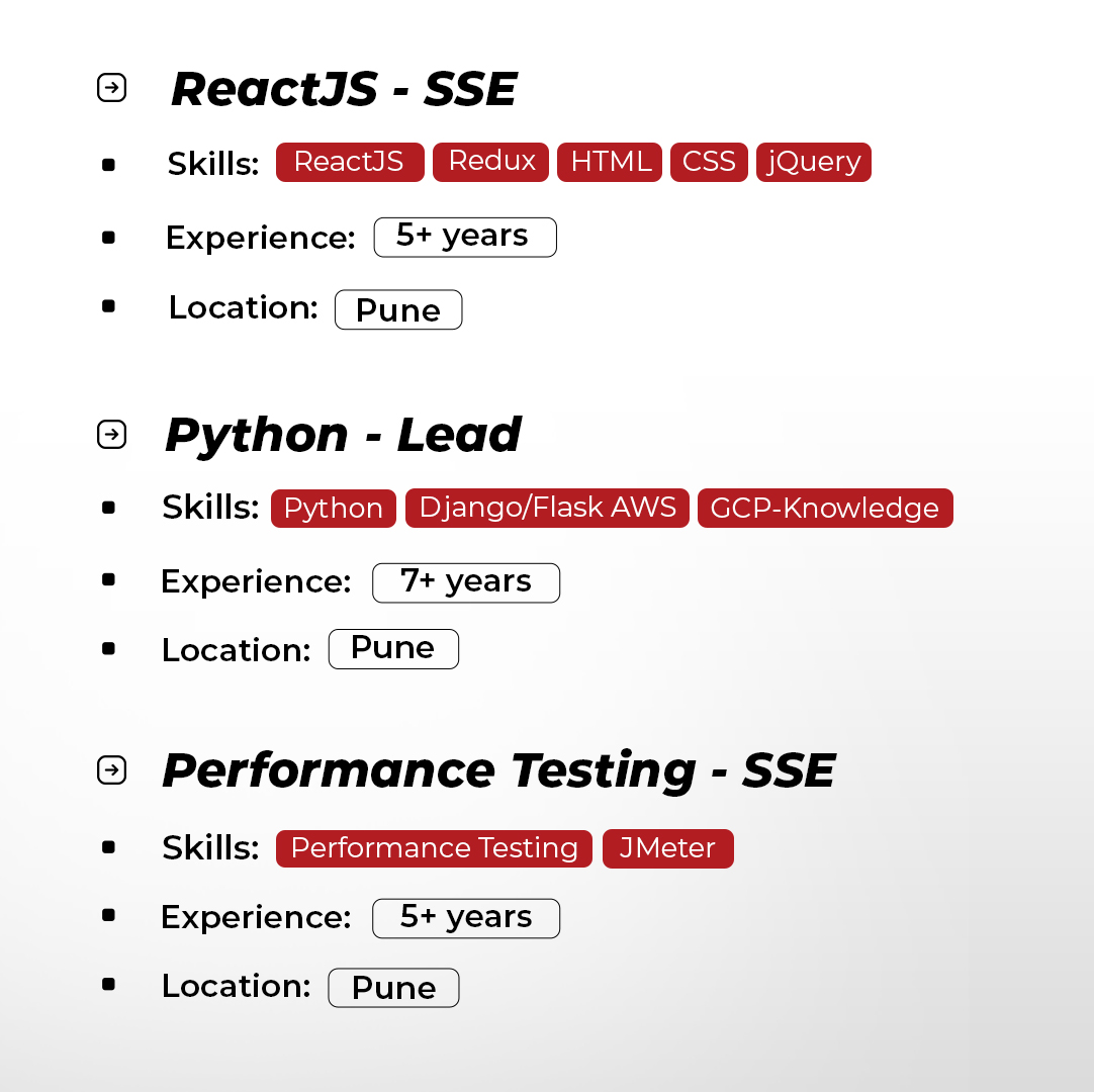 NitorInfotech's tweet image. Ready to innovate?
We're Hiring!
Join our dynamic tech team and make an impact!
#hiring #tech #hiringJava