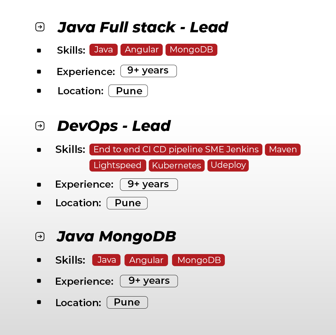 NitorInfotech's tweet image. Ready to innovate?
We're Hiring!
Join our dynamic tech team and make an impact!
#hiring #tech #hiringJava