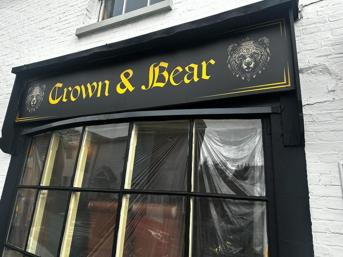 Re-brand signage recently carried out for Crown &amp; Bear