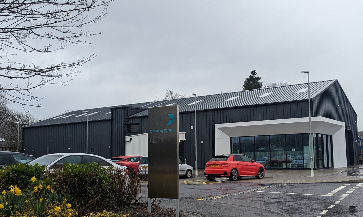 I had a tour of the Willie Mackie Future Skills Hub at Ayrshire College this morning. What a great facility for Ayrshire. Looking forward to hosting a regional conference here in a few months time.