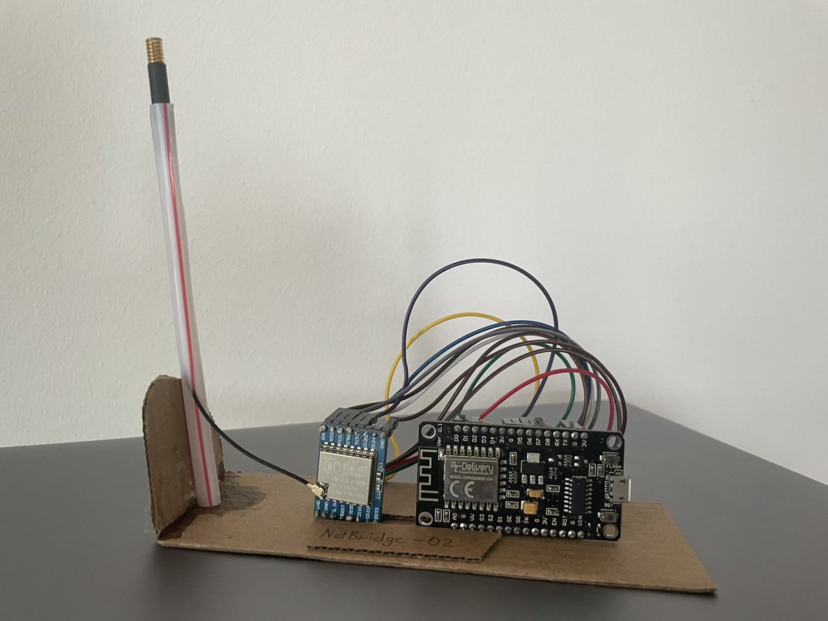 90N45's tweet photo. @buymeacoffee A bit late now, but I’ve been working on my LoRa based off-grid communication prototype. https://t.co/PIdw65nPdE