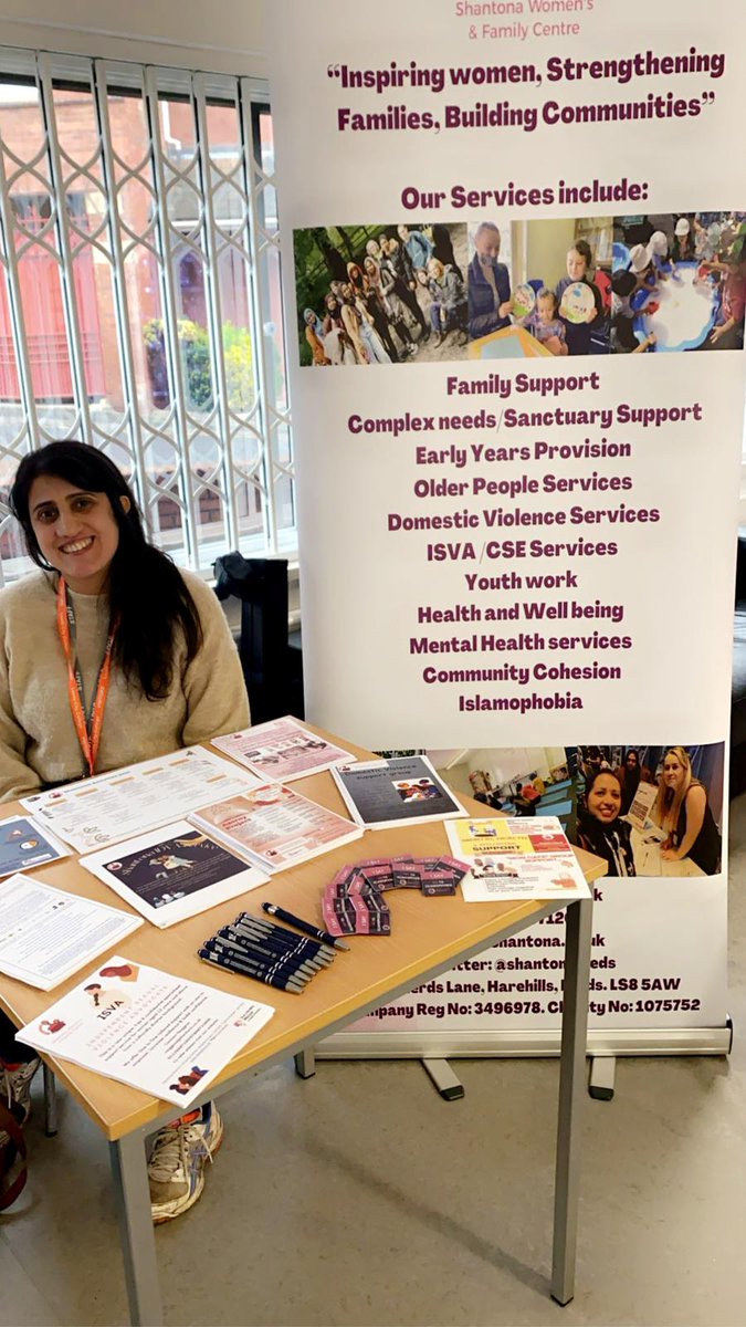 Catch us in the canteen @UniCentreLeeds to have a chat about the services at Shantona #family #children #YouthEmpowerment #support #DomesticViolence #Health #elderly #confidence