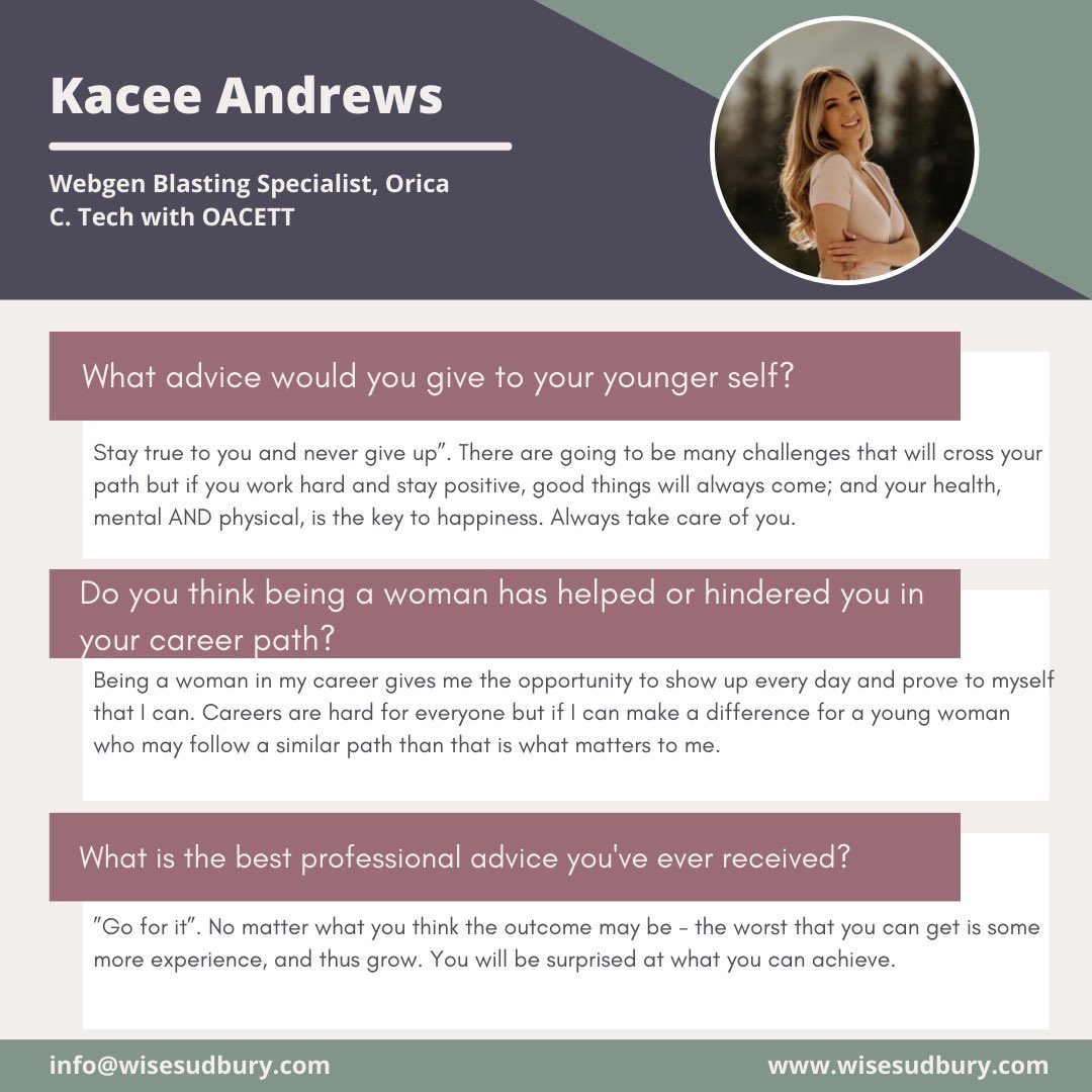 Today meet Kacee Andrews! 
#31women
