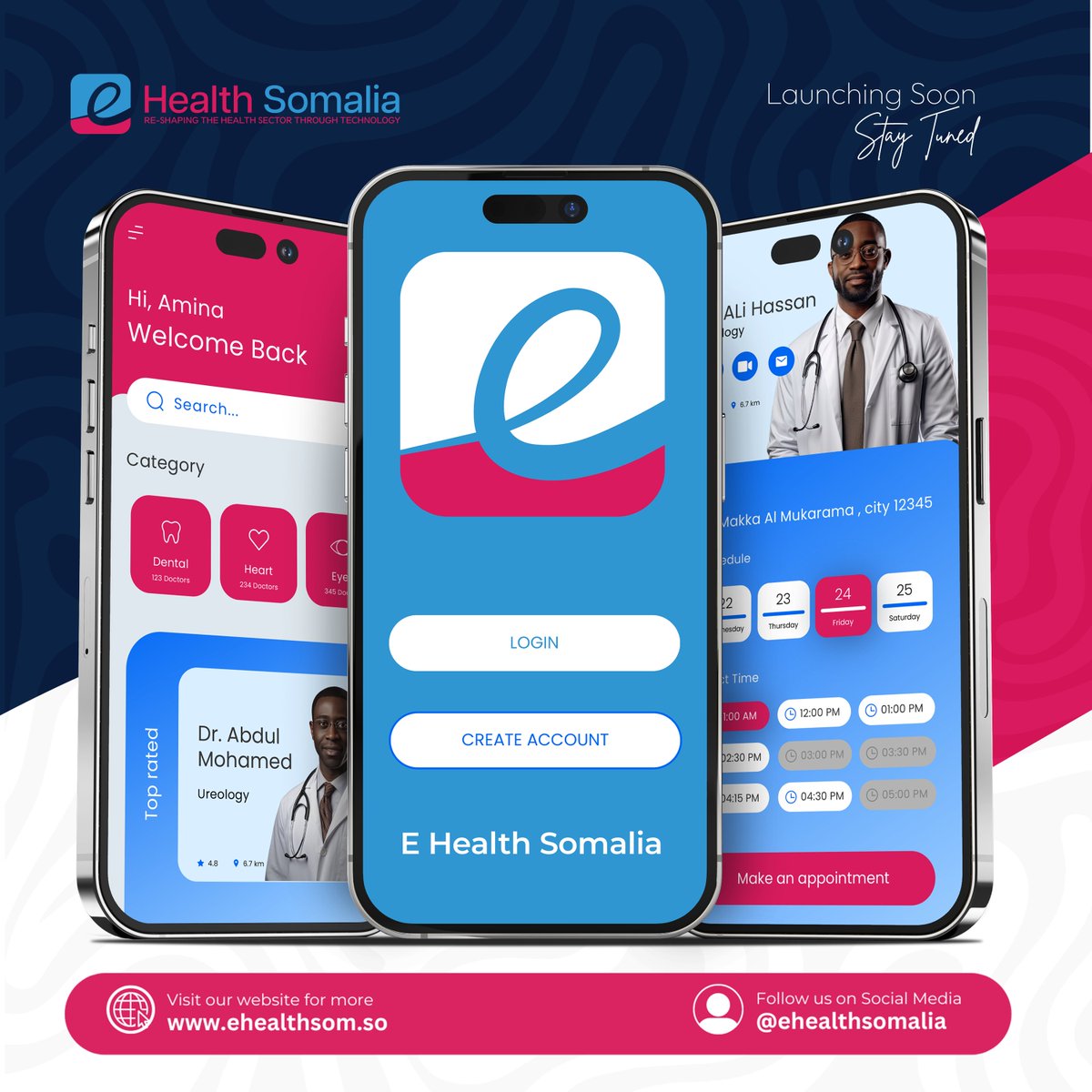 Get ready to revolutionize your healthcare experience! Stay tuned for the highly anticipated launch of our groundbreaking Ehealth App. Seamlessly connect with healthcare providers, access medical records, and manage your wellness journey all in one place.